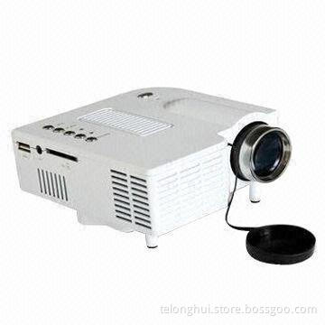 Mini Projector, Multimedia Decoder Inside to Supports Up to 1080p, 45lm Luminous Flux